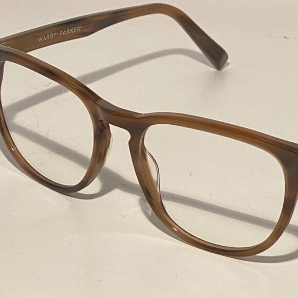 Warby Parker Jennings Eyeglasses Oversized Brown 228 53-19.145 - Picture 8 of 12